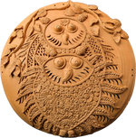 Buy The Embrace of Wisdom: Owls Terracotta by Dolon Kundu