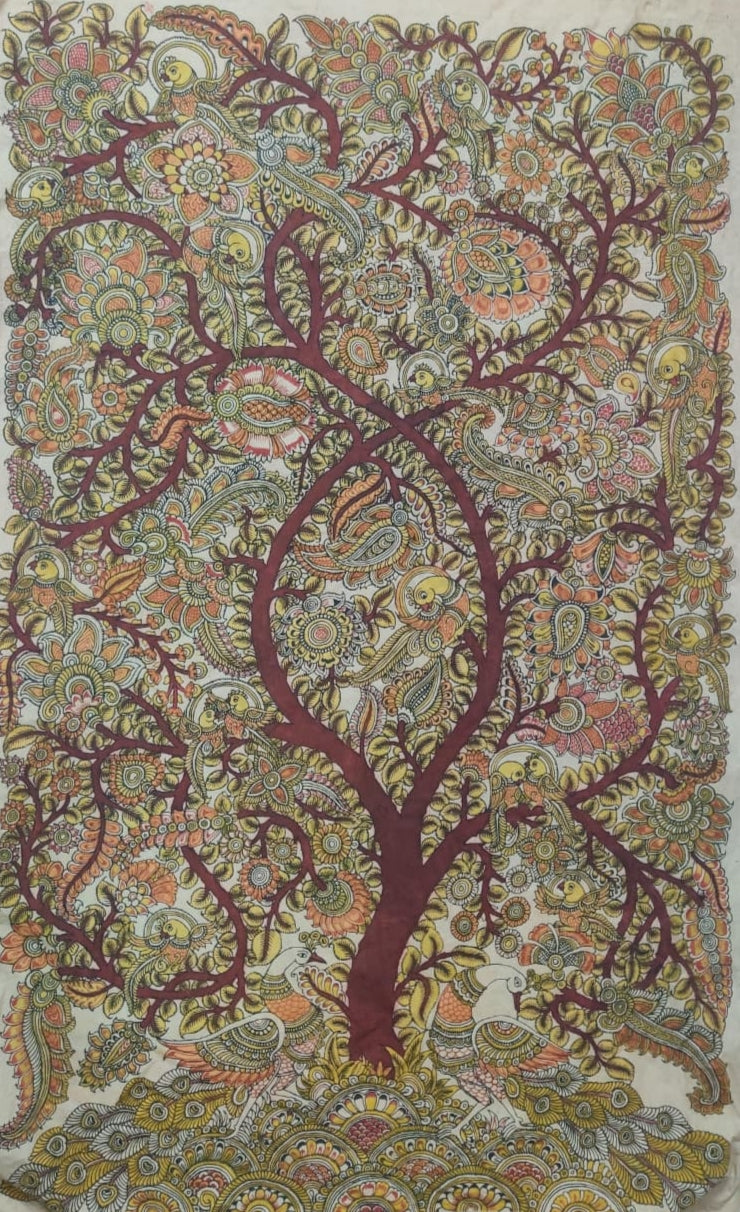 Buy The Everlasting Bloom: Tree of Life  in Kalamkari by Harinath N.