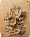 Buy The Floral Embrace in Terracotta by Dolon Kundu