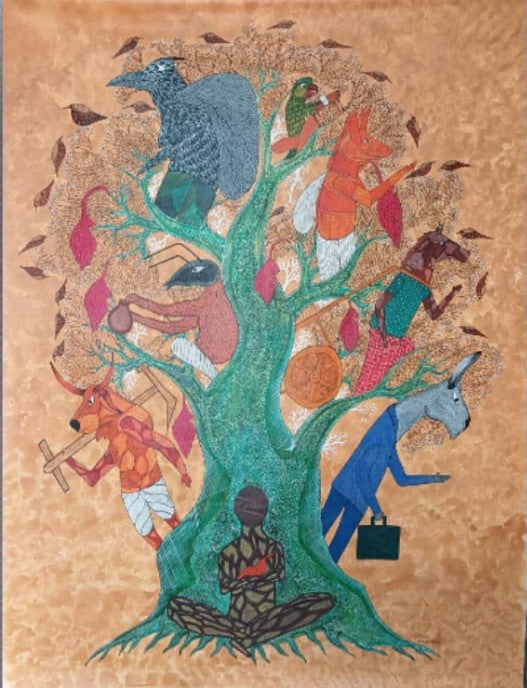 Buy The Human Occupations: Personified Animals in Gond by Sandeep Dhurve