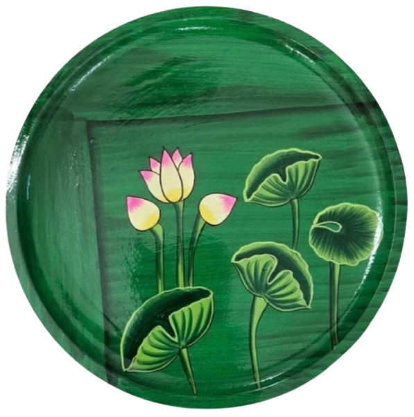 The Lotus Bud in Pichwai Plates by Dinesh Soni Thumbnail