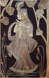 Buy The Melodious Tunes of Lord Krishna in Sikki Grass Artwork by Dhirendra Kumar