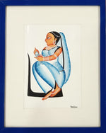 Buy The Mirror Admiration: Nayika (Heroine) in Kalighat by Uttam Chitrakar