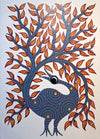 Buy The Nature's Embrace: Bird and Tree In Bhil by Kamlesh Parmar