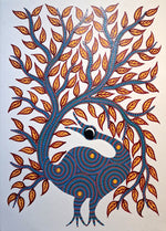 Buy The Nature's Embrace: Bird and Tree In Bhil by Kamlesh Parmar