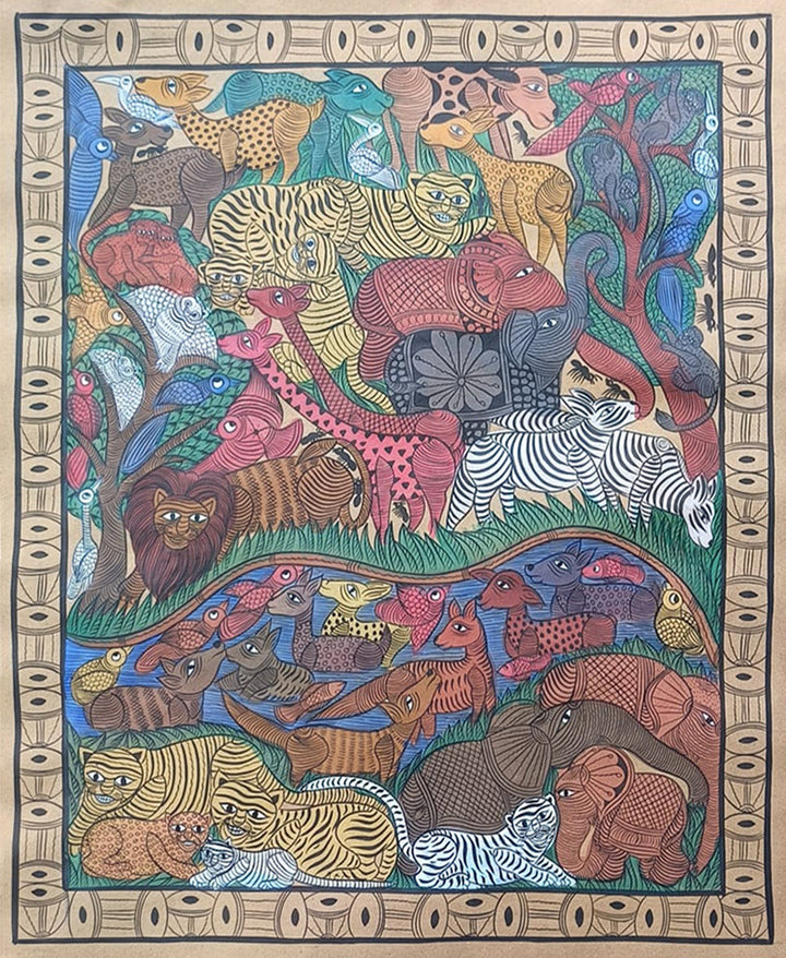 The Nature's Tapestry In Kalighat by Sonali Chitrakar Thumbnail