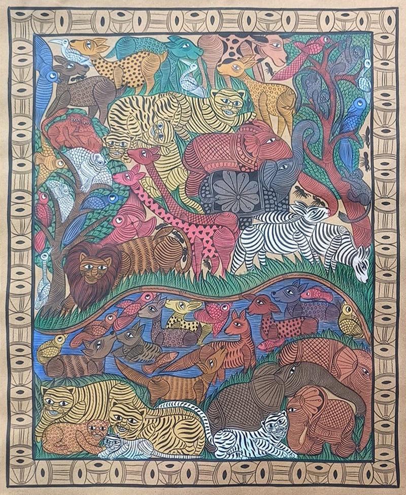 Buy The Nature's Tapestry In Kalighat by Sonali Chitrakar