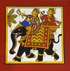 Buy The Royal Journey: Men and Elephant in Phad Painting by Kalyan Joshi