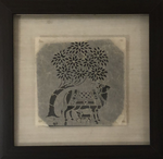 Buy The Sacred Cow Kamdhenu with Calf in Sanjhi by Ashutosh Verma