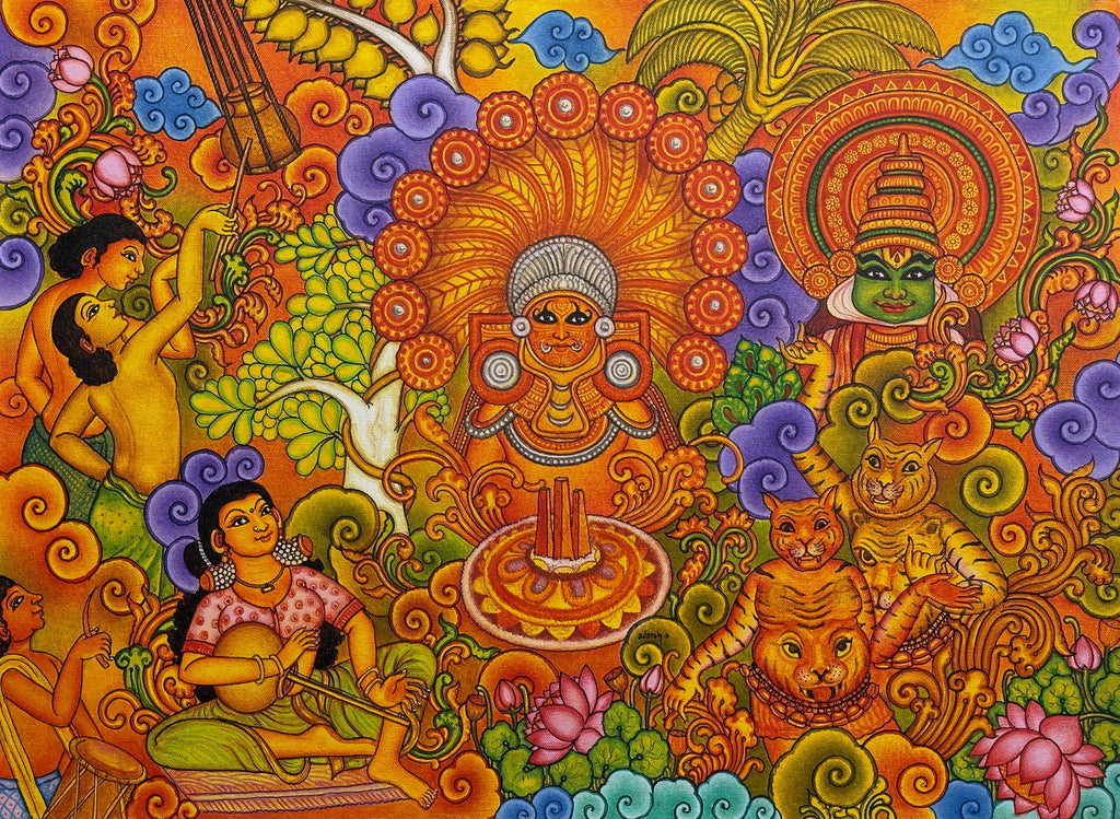 Buy The Spirit of Kerala: A Kerala Mural Art by Adarsh