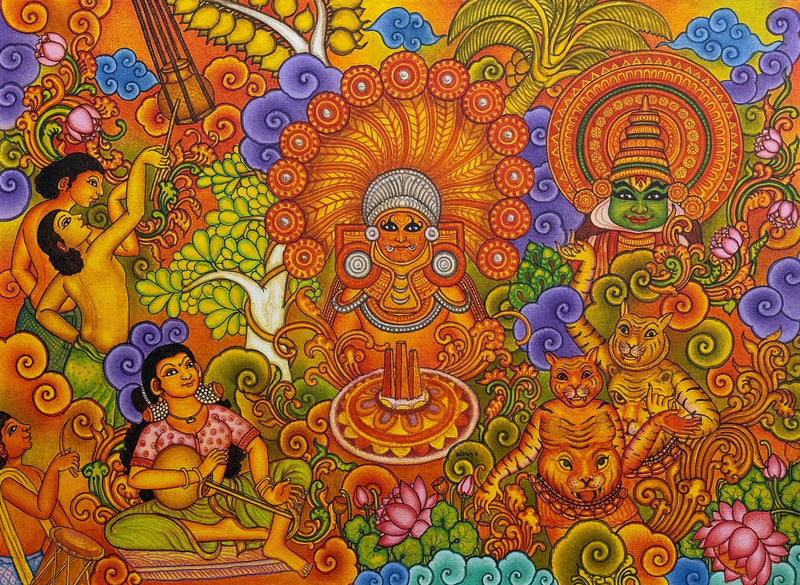 Buy The Spirit of Kerala: A Kerala Mural Art by Adarsh