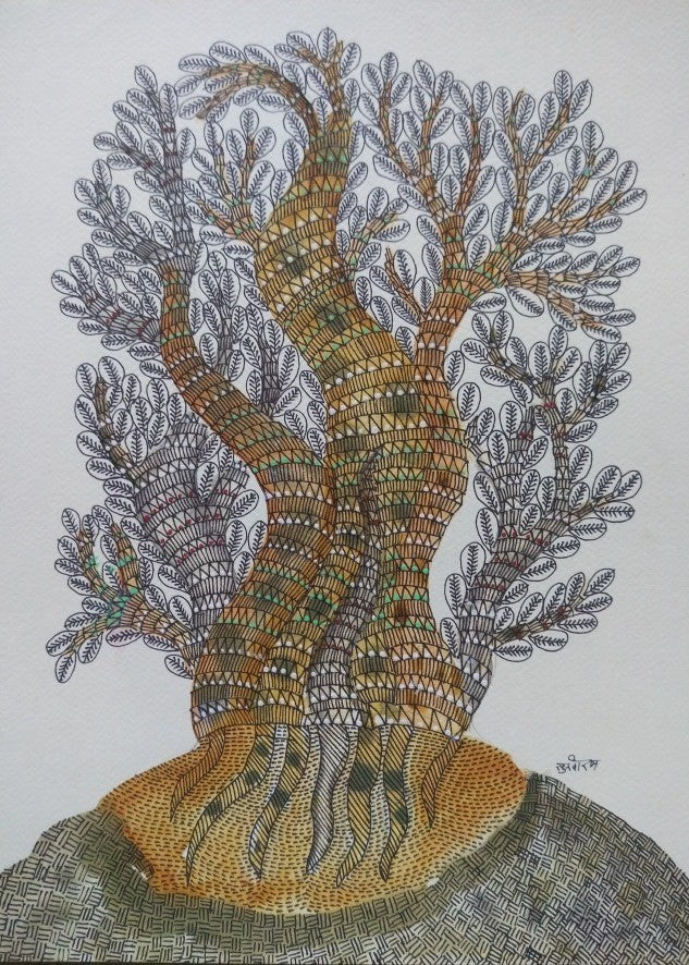 Buy The Tree of Pakad in Gond by Sukhiram Maravi