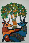 Buy The Tree's Shade: A Pair of Deer in in Gond by Choti Tekam