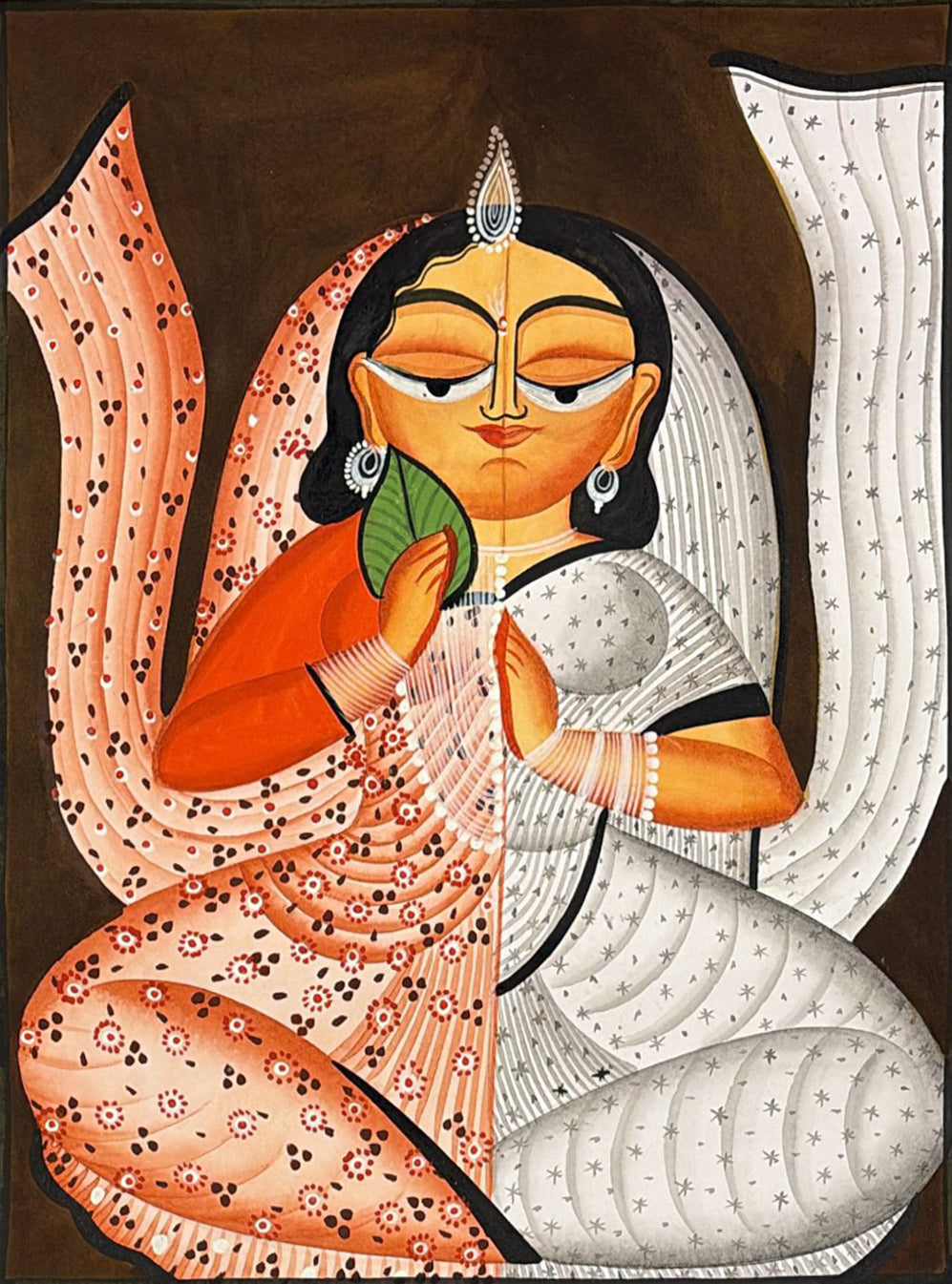 The Two Sides: Traditional Woman in Kalighat by Sonali Chitrakar Thumbnail