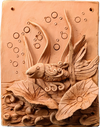 Buy The Underwater Dreamscape: Fish in Terracotta by Dolon Kundu