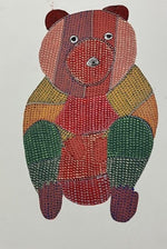 Buy The Vibrant Bear in Gond by Gareeba Singh Tekam