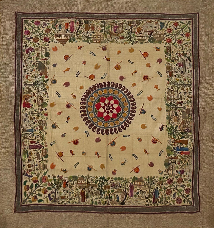 The Village Life In Kantha by Mahamaya Sikdar Thumbnail