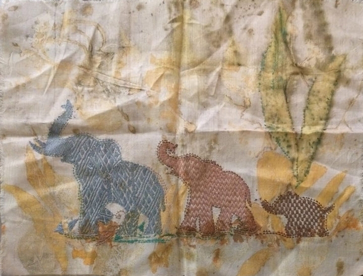 The World of Elephants In Kantha by Mahamaya Sikdar Thumbnail