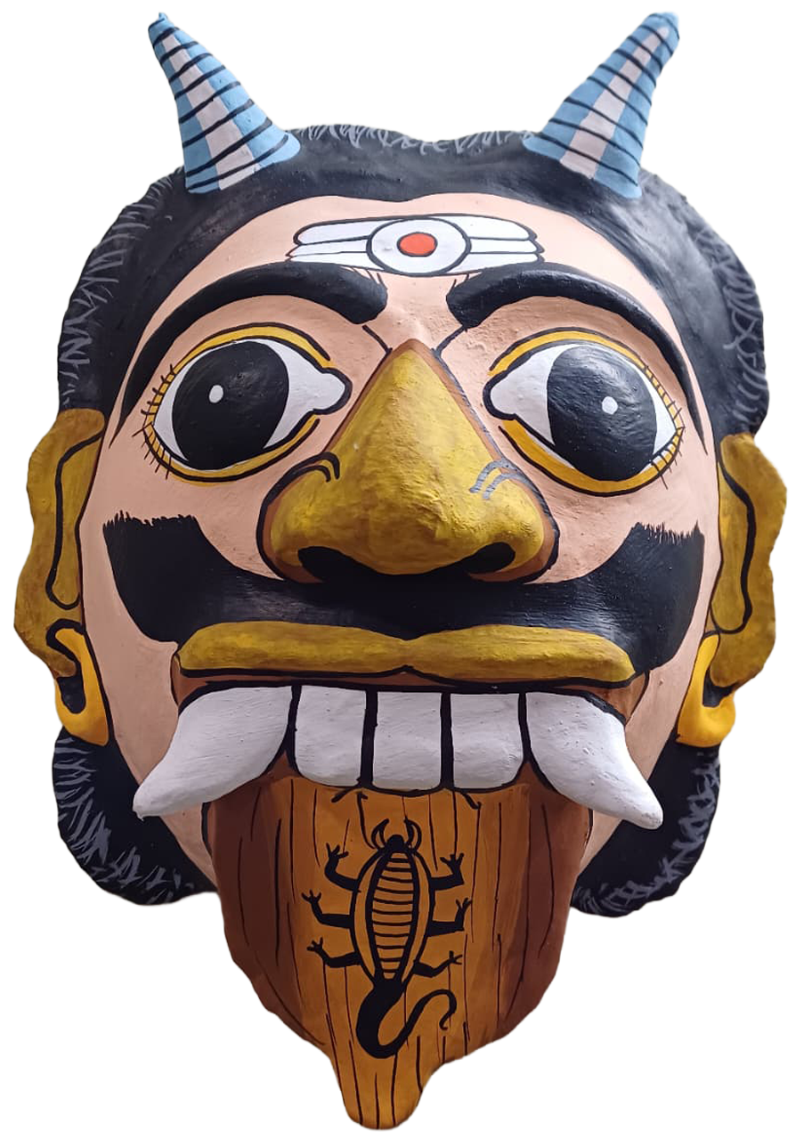 The fearless story monster in Cheriyal mask by Sai Kiran Thumbnail