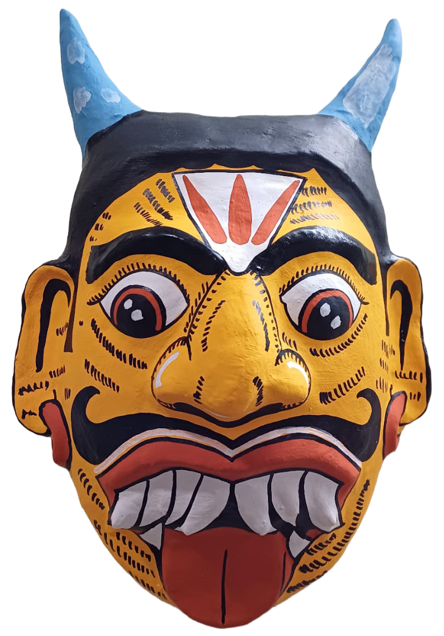 The fierce storyteller in Cheriyal mask by Sai Kiran Thumbnail