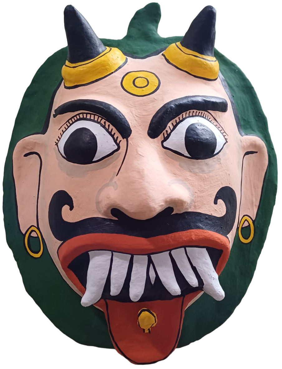 The laughing guard in Cheriyal mask by Sai Kiran Thumbnail