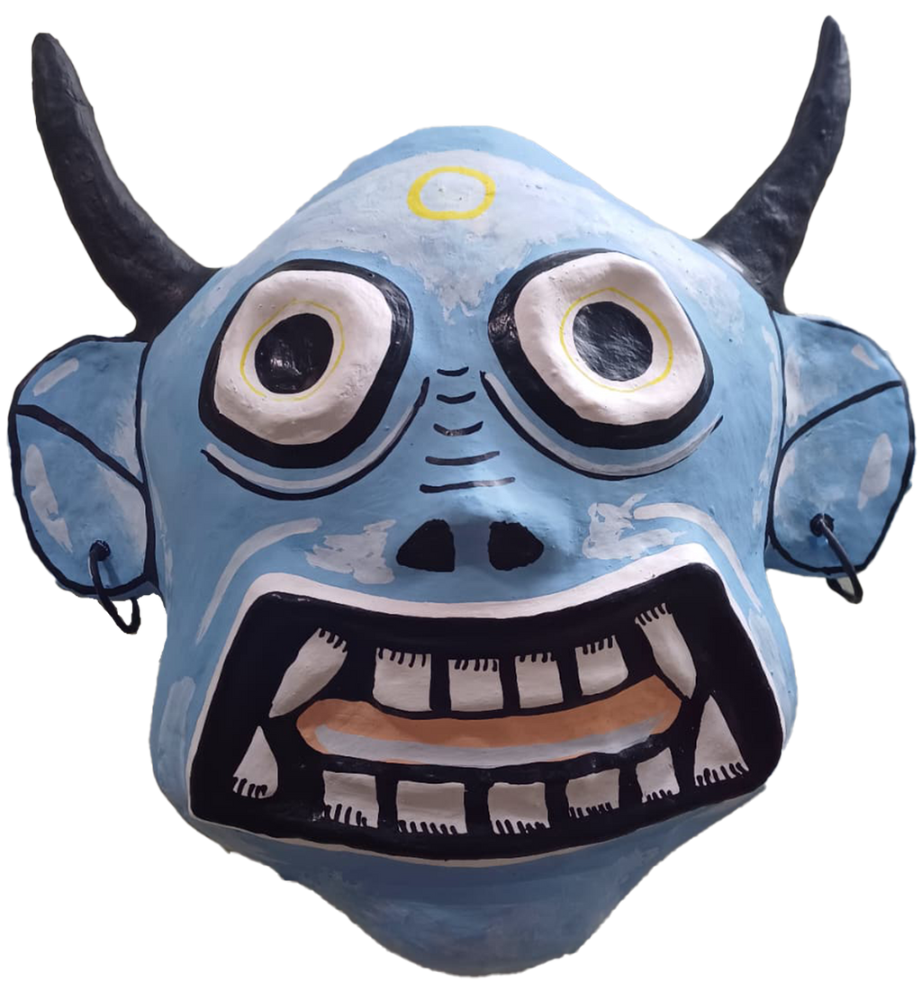 The mischievious watcher in Cheriyal mask by Sai Kiran Thumbnail