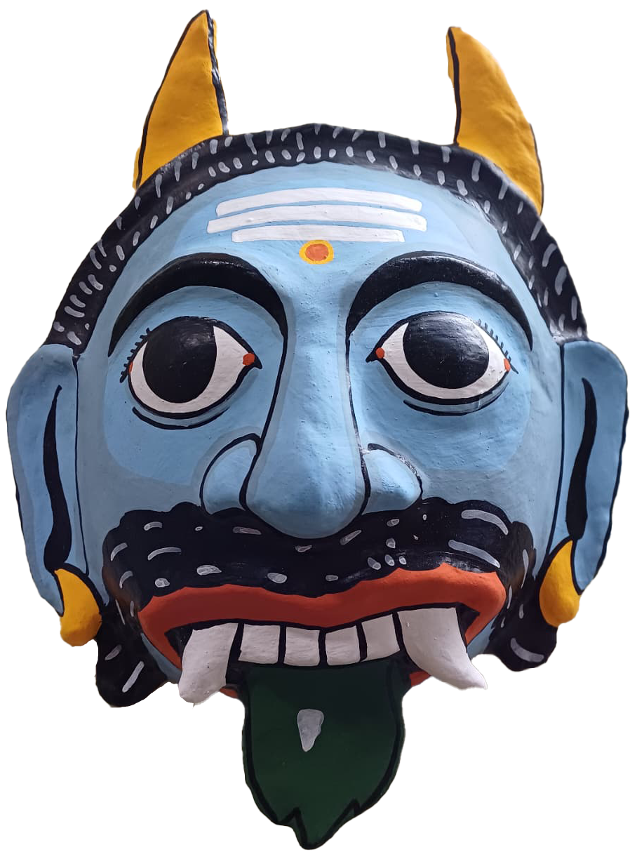 The silent trickster in Cheriyal mask by Sai Kiran Thumbnail