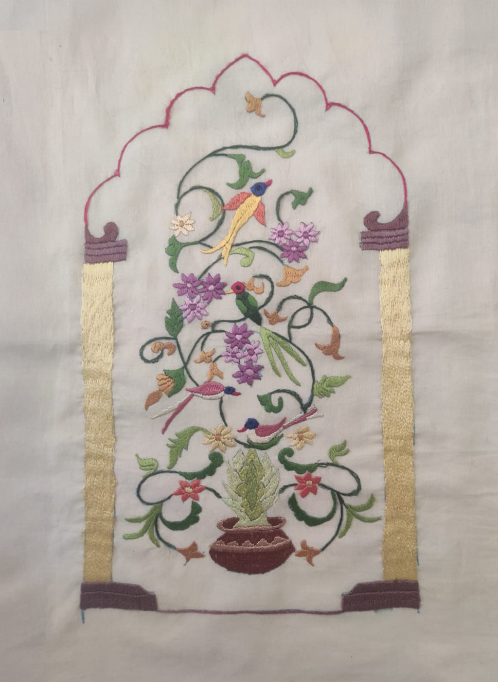 The singing vine in Chamba Rumal painting by Anjali Vakil Thumbnail