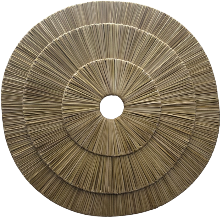 Tiered Concentric Artwork in Golden Grass Craft by Sampad Parida Thumbnail