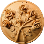 Buy Timeless Roses in Teracotta by Dolon Kundu