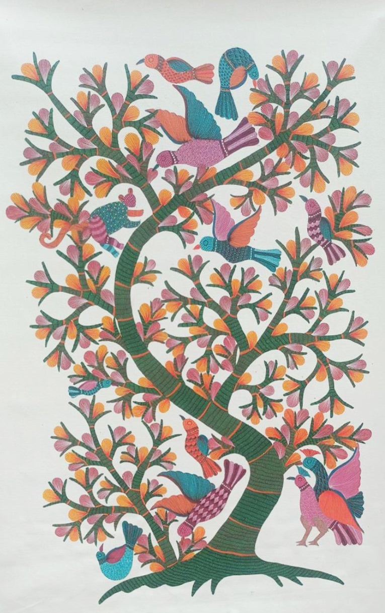 Buy Tree Of Life in Gond by Kailash Pradhan