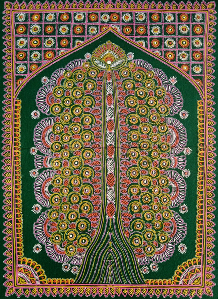 Buy  Tree in Rogan Art by Rizwan Khatri