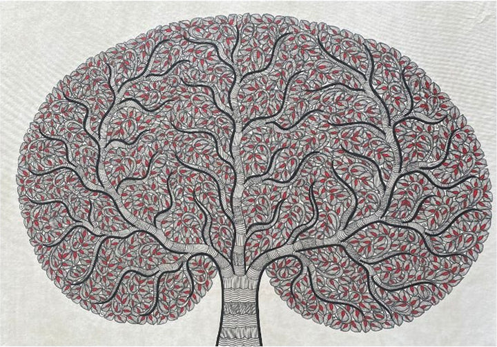 Tree of Life in Madhubani Painting by Pratima Bharti Thumbnail