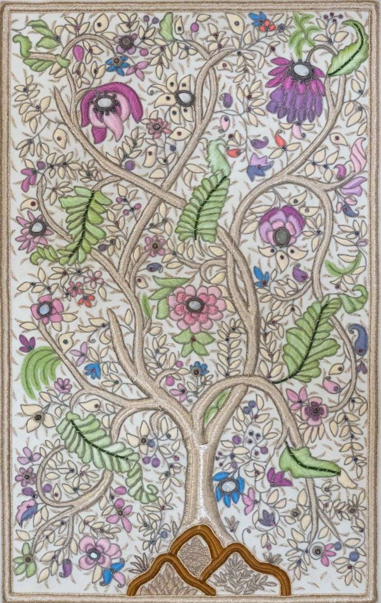 Buy Tree of Life in Zardozi by Md. Bilal