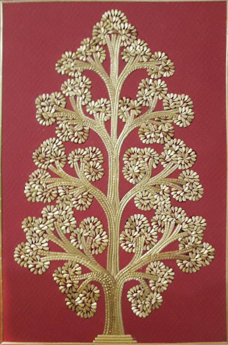 buy Tree of life In Sikki Grass Artwork by Dhirendra Kumar