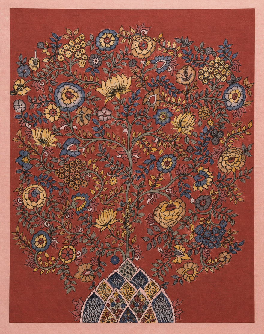 Tree of life: The tree of abundance in Kalamkari by Ghanshyam Sarode Thumbnail