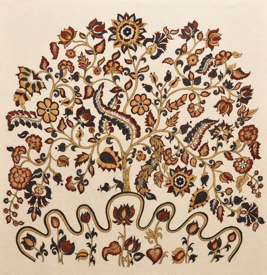 Tree of life in Kalamkari by Ghanshyam Sarode Thumbnail