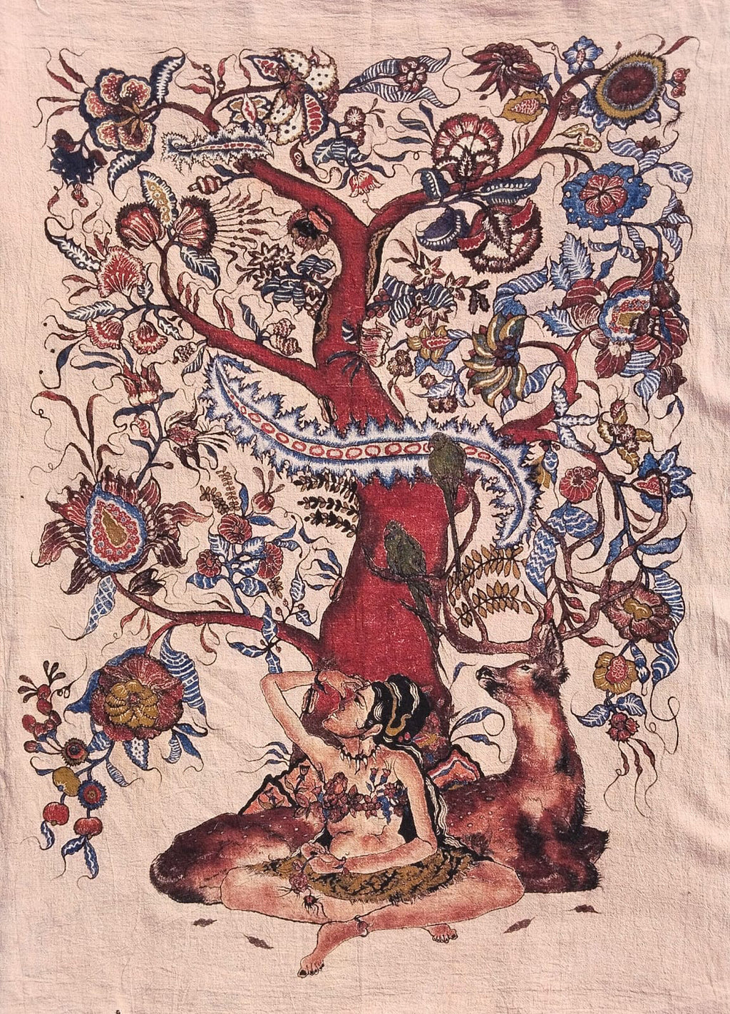 Tree of life in Kalamkari by Sridevi Ponnambalam Thumbnail