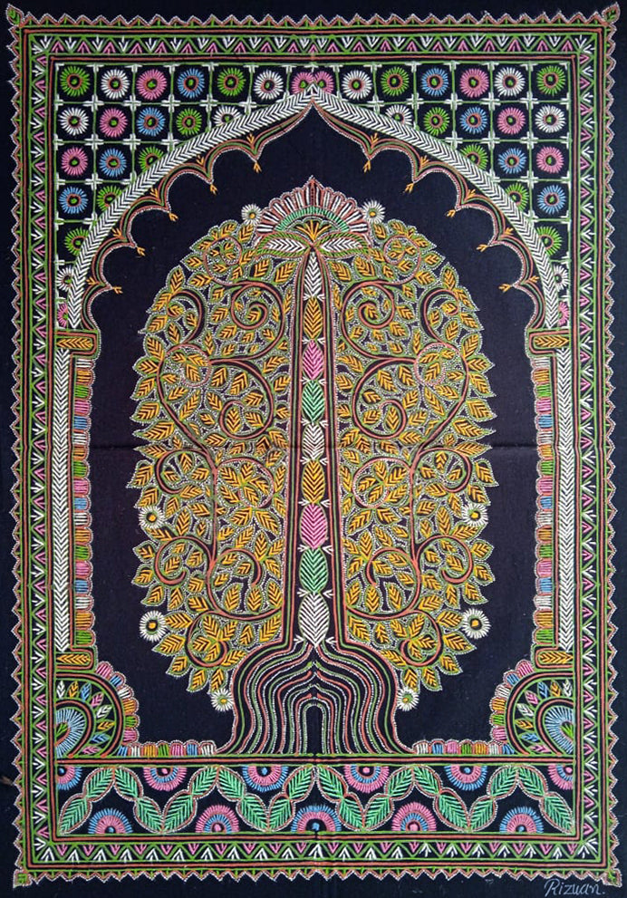 Buy  Tree of life in Rogan Art By Rizwan Khatri