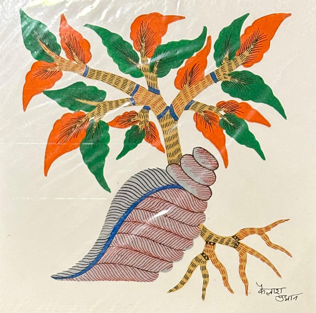 Tree of shelter in Gond by Kailash Pradhan Thumbnail