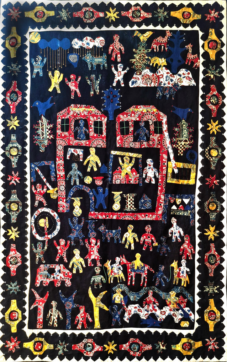 Buy Tribal life in Kutch embroidery by Kala Raksha