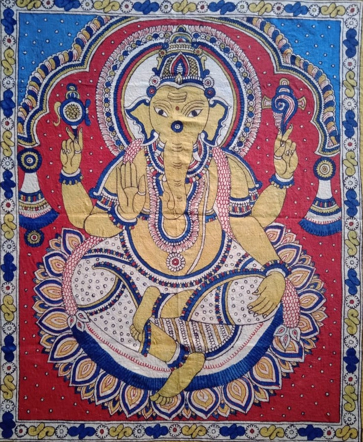 Buy Vinayaka: Lord Ganesha in Kalamkari by Siva Reddy