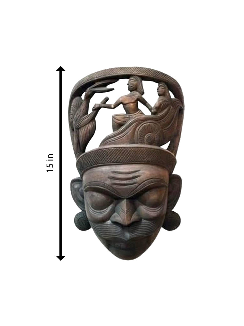 Buy Warrior Tribal Kushmandi In Gomira Mask by Kalyan Chandra Sarkar