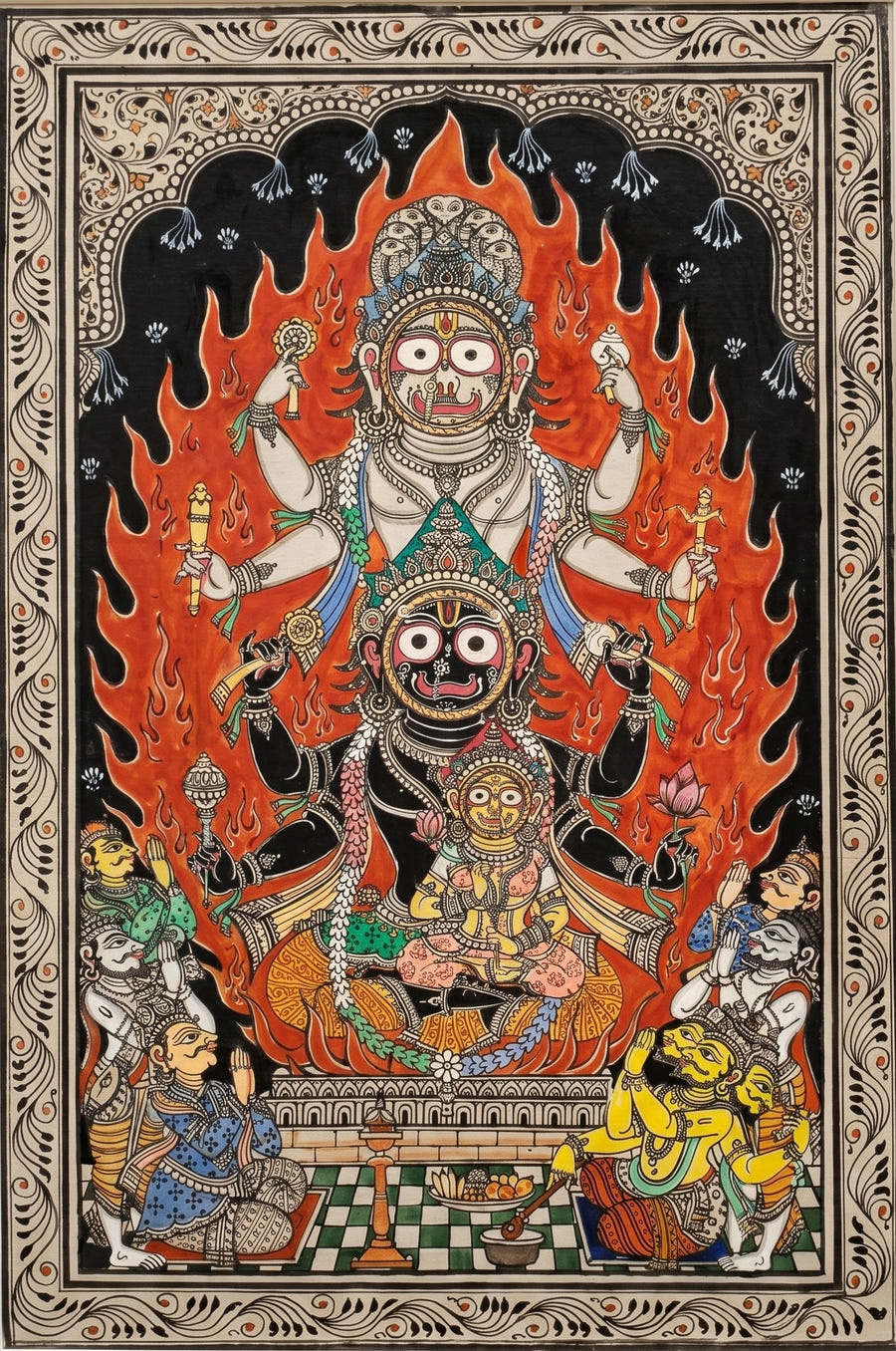 Buy Yagyanarayana in Pattachitra by Pravat Maharana