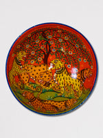 Tigers at Play Pattachitra Wooden Wall Plates