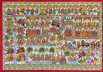 Nuptial Revelry: Phad Painting's Festive Pabuji's Marriage by Kalyan Joshi