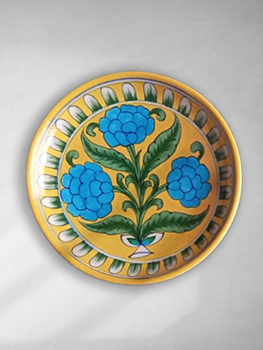 Shop for Vikram Singh Kharol's Blue Pottery Plates 