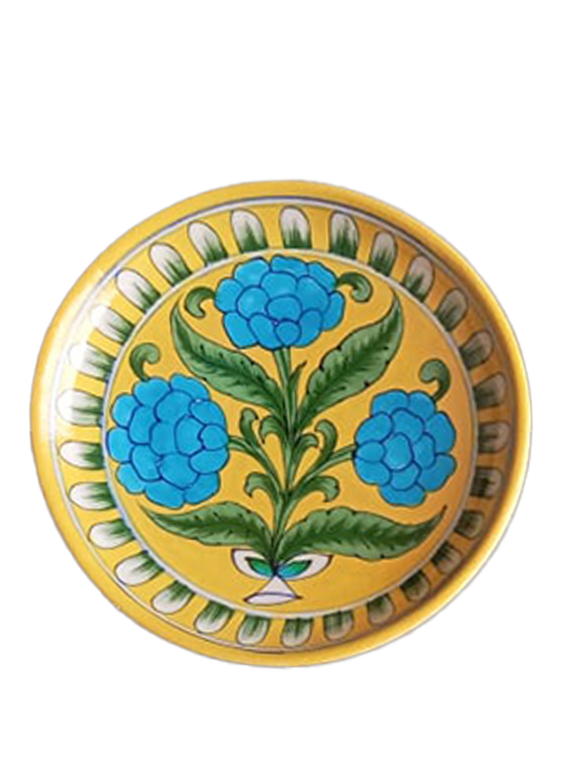 Order Online Vikram Singh Kharol's Blue Pottery Plates at memeraki.com