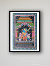 Nurturing Devotion: Divinity in Pattachitra's Art Pattachitra Painting on a canvas by Apindra Swain for sale