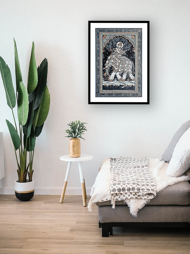 Shop The Pattachitra Tapestry of Majesty Pattachitra Painting on a canvas by Apindra Swain